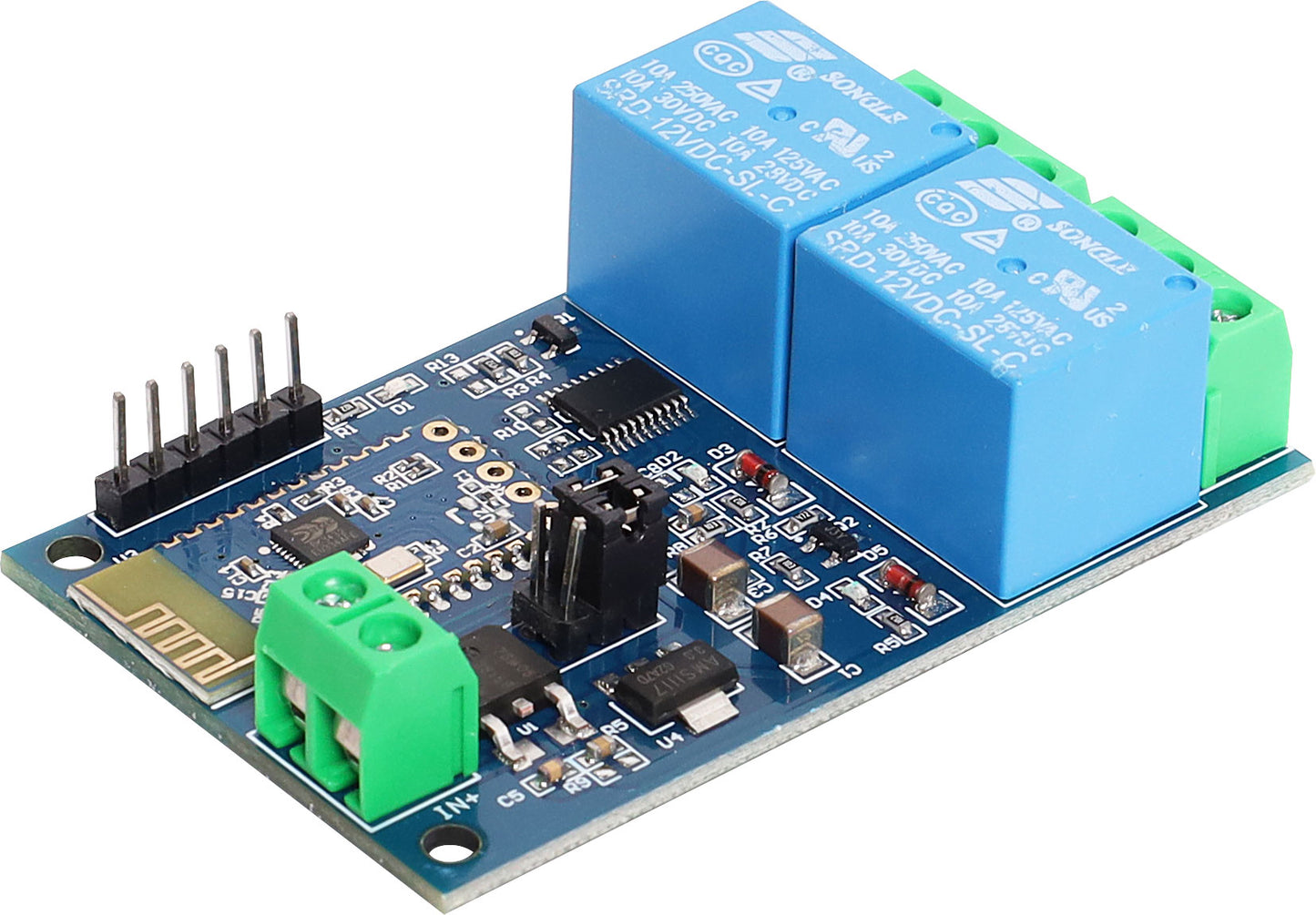 Arduino 2 Channel 12v App Controlled Bluetooth Relay Board Z6316