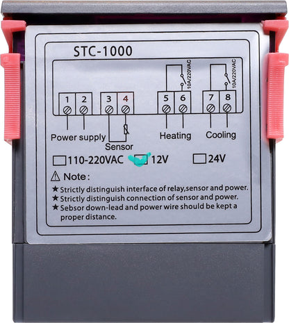 Temperature Controller Digital 12vdc -50deg To 99.9deg Z6319