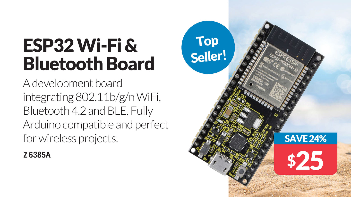 Arduino ESP32 WiFi-Bluetooth Module & Interface Board Z6385A