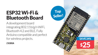 Arduino ESP32 WiFi-Bluetooth Module & Interface Board Z6385A