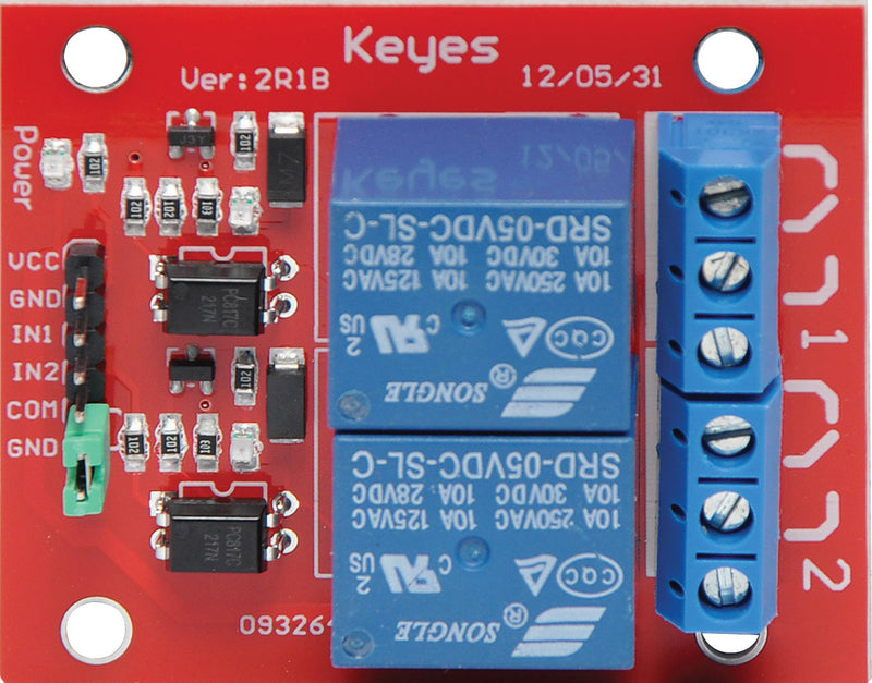 Arduino 5V 2 Channel Relay Module Z6422