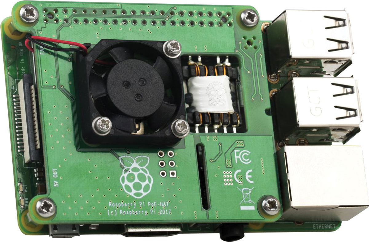 Poe Raspberry Pi B Raspberry Pi POE Hat to suit Raspberry Pi 3 Model B+ Z6425 – Leading ...