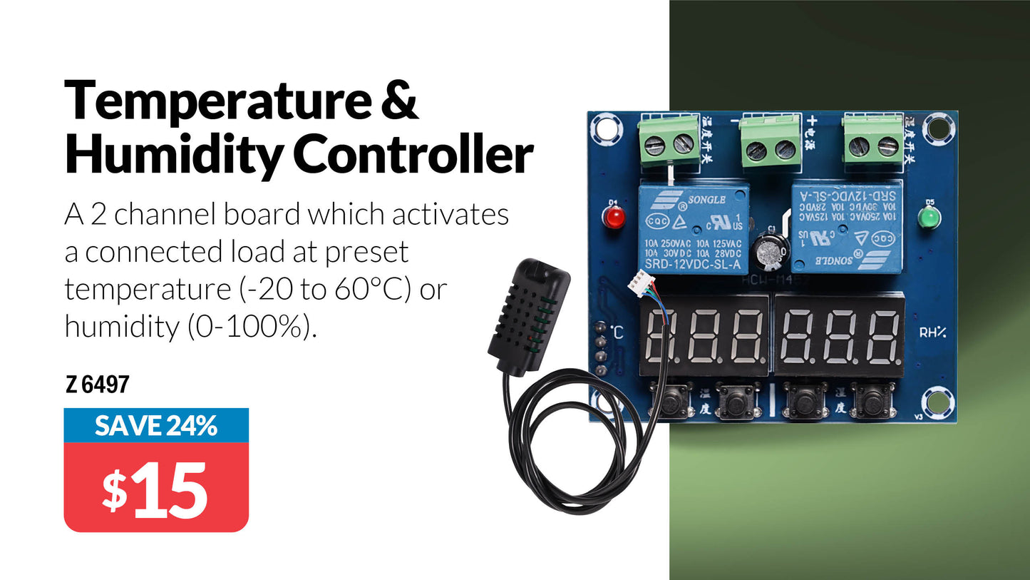 Arduino XH-M452 Dual Output Temperature & Humidity Control Board Z6497