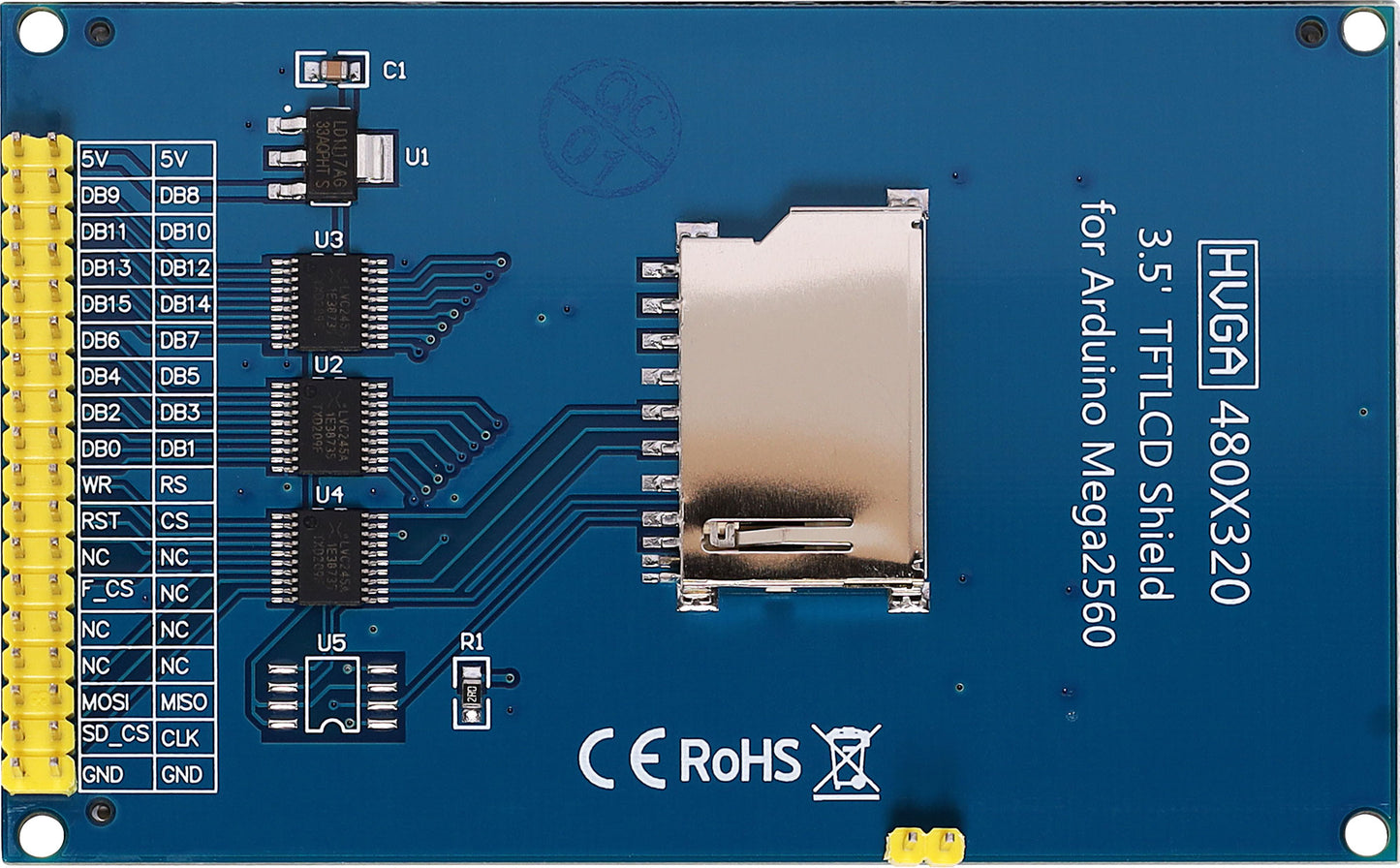 LCD Shield For Arduino Mega2560 3.5" TFT Z6527A
