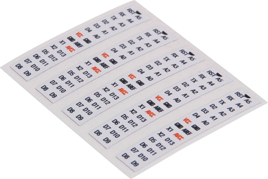 Arduino ATmega328P Vinyl Pinout Stickers - 5 Pack Z9950