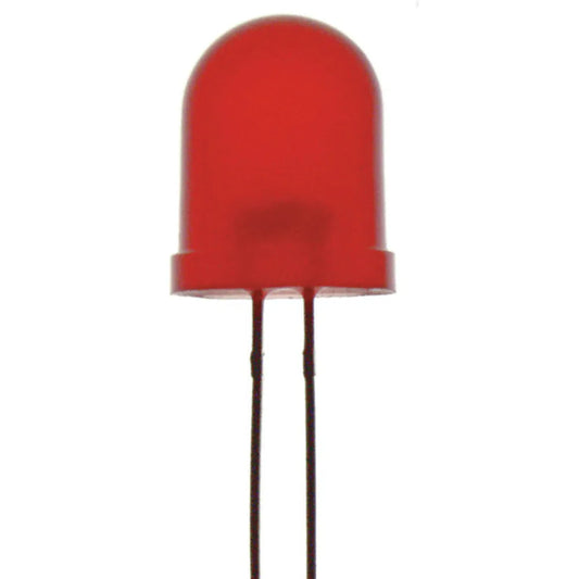 LED 10mm 8mcd Round Diffused Red ZD0200