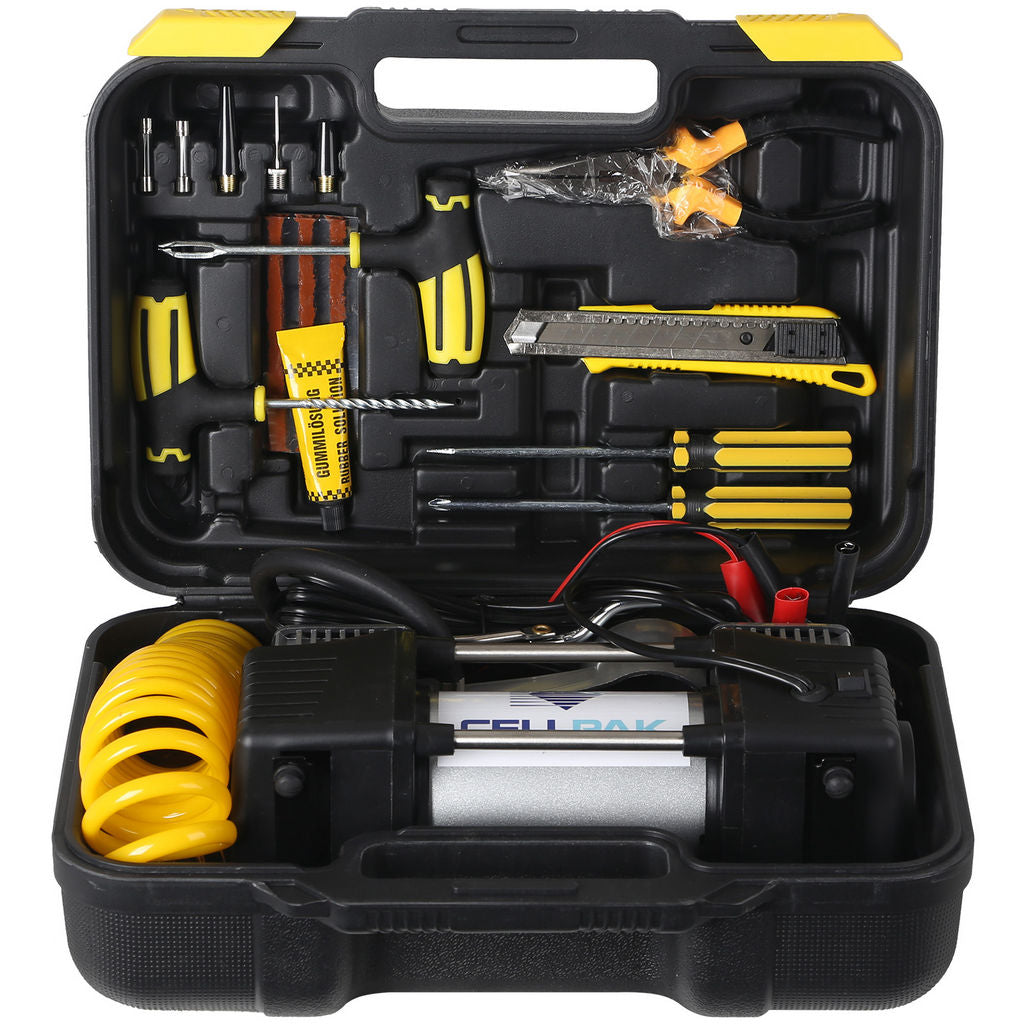 Portable Air Compressor 12v 150psi Tool Kit AC601