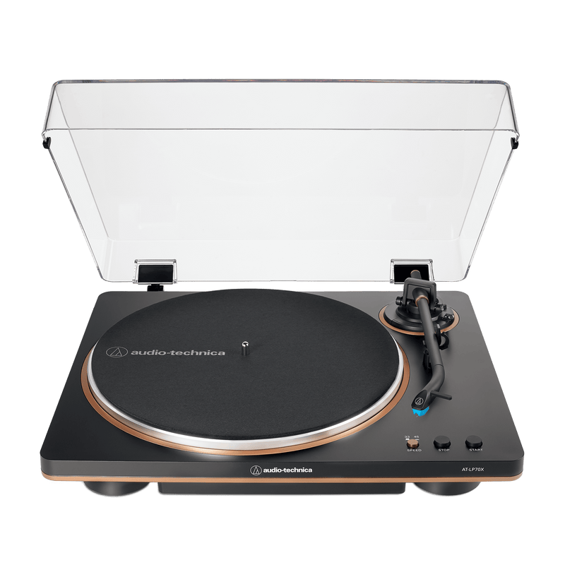 Audio Technica Turntable Full Auto Belt Drive Vm95c Stylus Black Bronze LP70XBZ