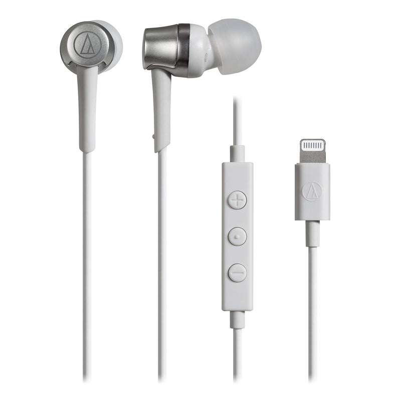 Audio Technica Lightning In Ear Headphones White ATH-CKD3LI WH