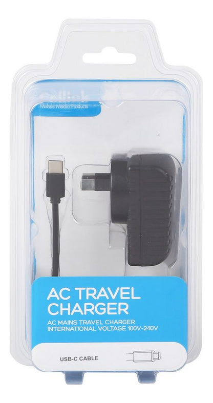 Mains Adaptor Usb 5v 2.4a USB-A To USB-C Lead CTC1006-BK