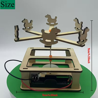 Wooden Kit - 3D Rotating Carousel UF7146597