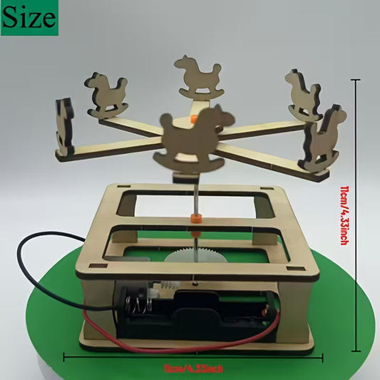 Wooden Kit - 3D Rotating Carousel UF7146597