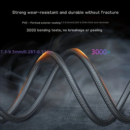 USB-C Right Angle To USB-C Right Angle Braided Cable 60w Fast Charging Purple 2m XN1548116/PP2