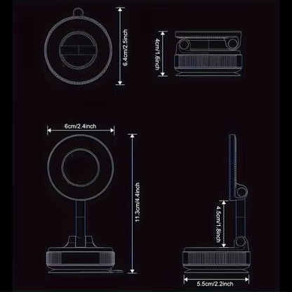 Phone Holder Magnetic 360° Rotation Adjustable Stand Suction BT1273640