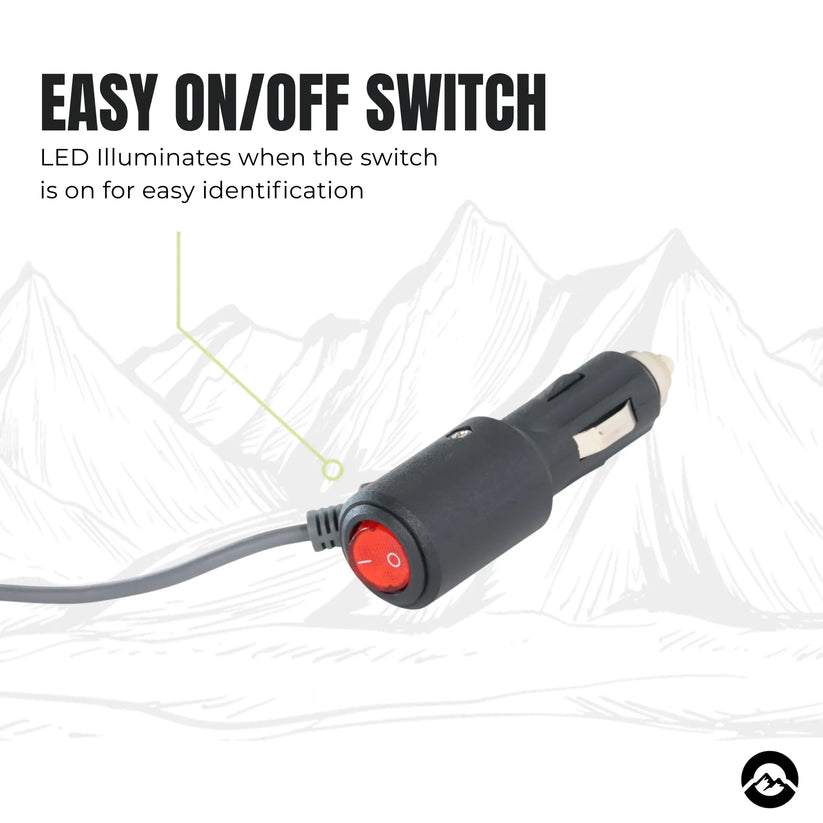 Treklo Starlink Mini 12/24v Gigarette Plug On/off Switch 3m SL-PREM-CIG-3M-1