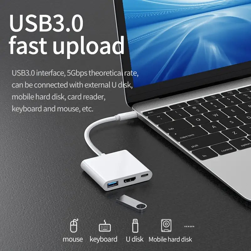 USB-C Adapter To HDMI, USB 3.0, TYPE-C Xp388740