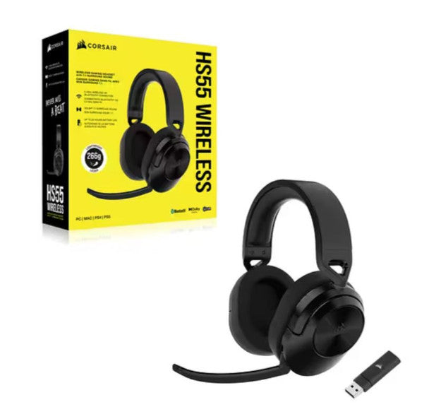 Corsair Gaming Headset HS55 Wireless & Bluetooth SPCA-HS55-WLBT-CB