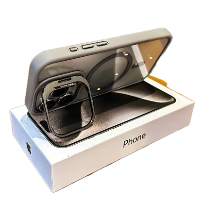 iPhone 14 Case Wireless Charging, Ring Bracket, Lens Protector Clear & Grey YH554692/GY14