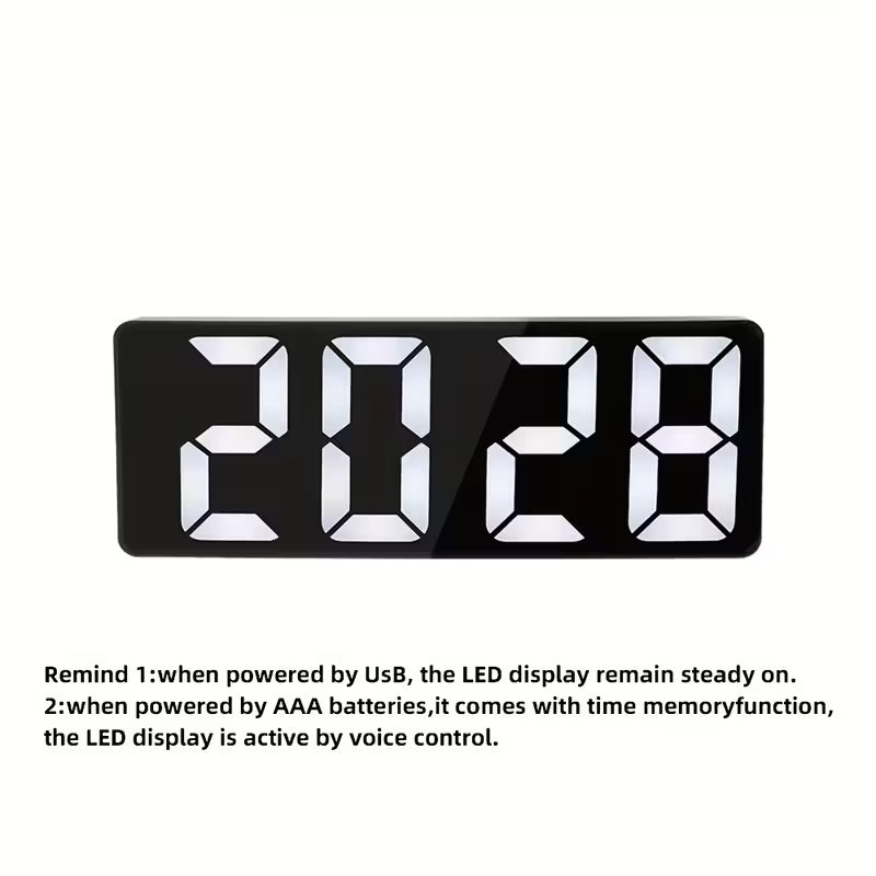 Clock Digital Led Alarm 12/24h Usb Pwd Black Qd1090732/b