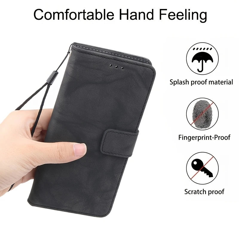 Samsung S24fE Flip Wallet Card Slot Protective Case Black UC583176