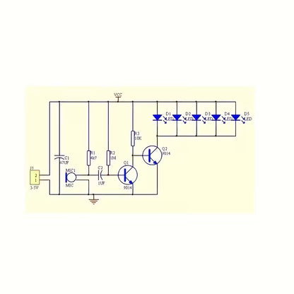 Kit Sound Controlled Led Melody Light Module Usb Power Solder Components TV3039863
