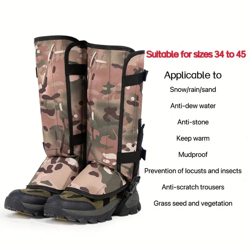 Snake-proof Gaiters: Waterproof Protection Leg Protector - Camouflage (MC48637)