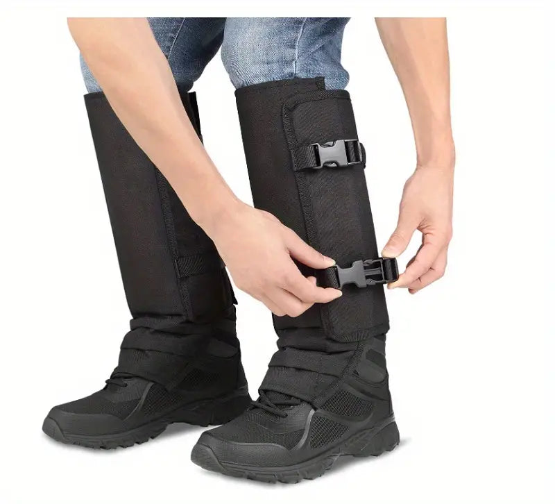 Snake-Proof Gaiters: Waterproof Protection For Hunting, Hiking, Climbing & Fishing - Includes Carry Bag PV16535