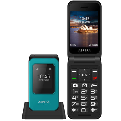 Aspera ASPF46+ Flip Handset Green Unlocked 11901342110
