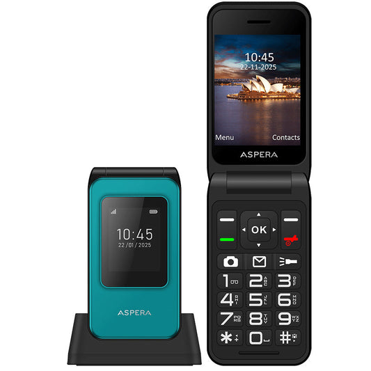 Aspera ASPF46+ Flip Handset Green Unlocked 11901342110