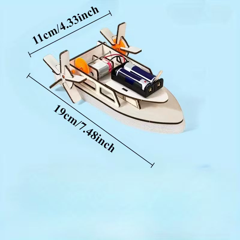 Wooden Kit - 3D Paddle Boat JC4502874