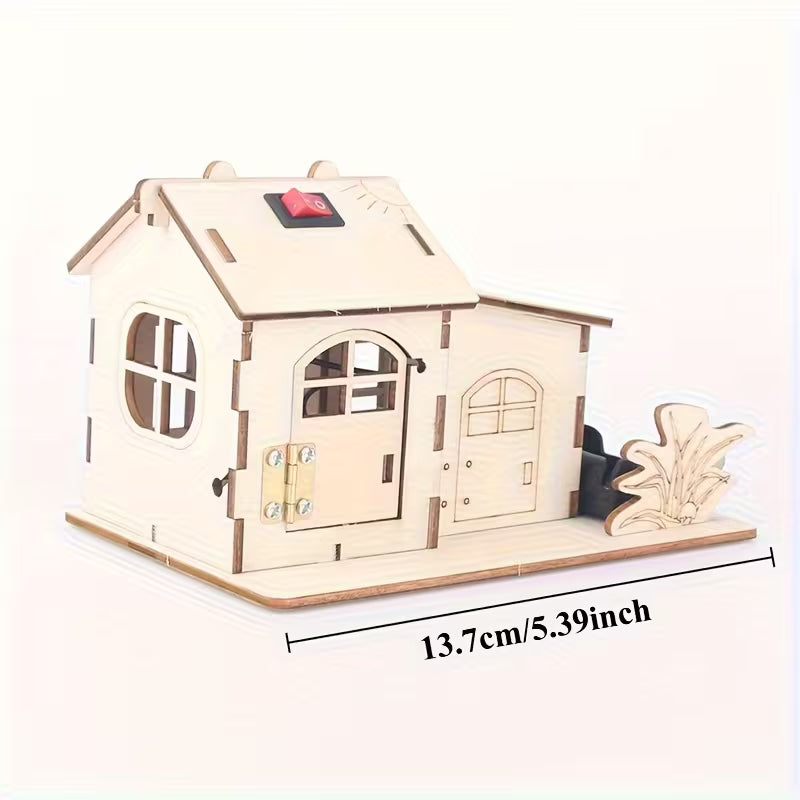 Wooden Kit - 3D Cabin With Light WL7054910