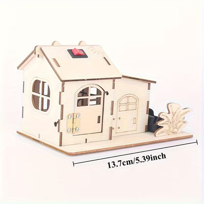 Wooden Kit - 3D Cabin With Light WL7054910