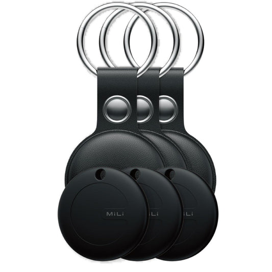 Mi Tag Duo Leather Case Tracker 3pk Black HD-P16DB3