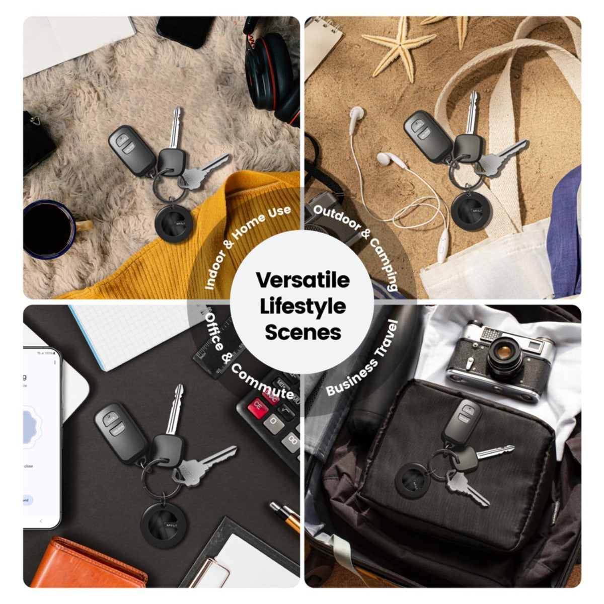 Mi Tag Duo Keyring Tracker Single Black HD-P16DB