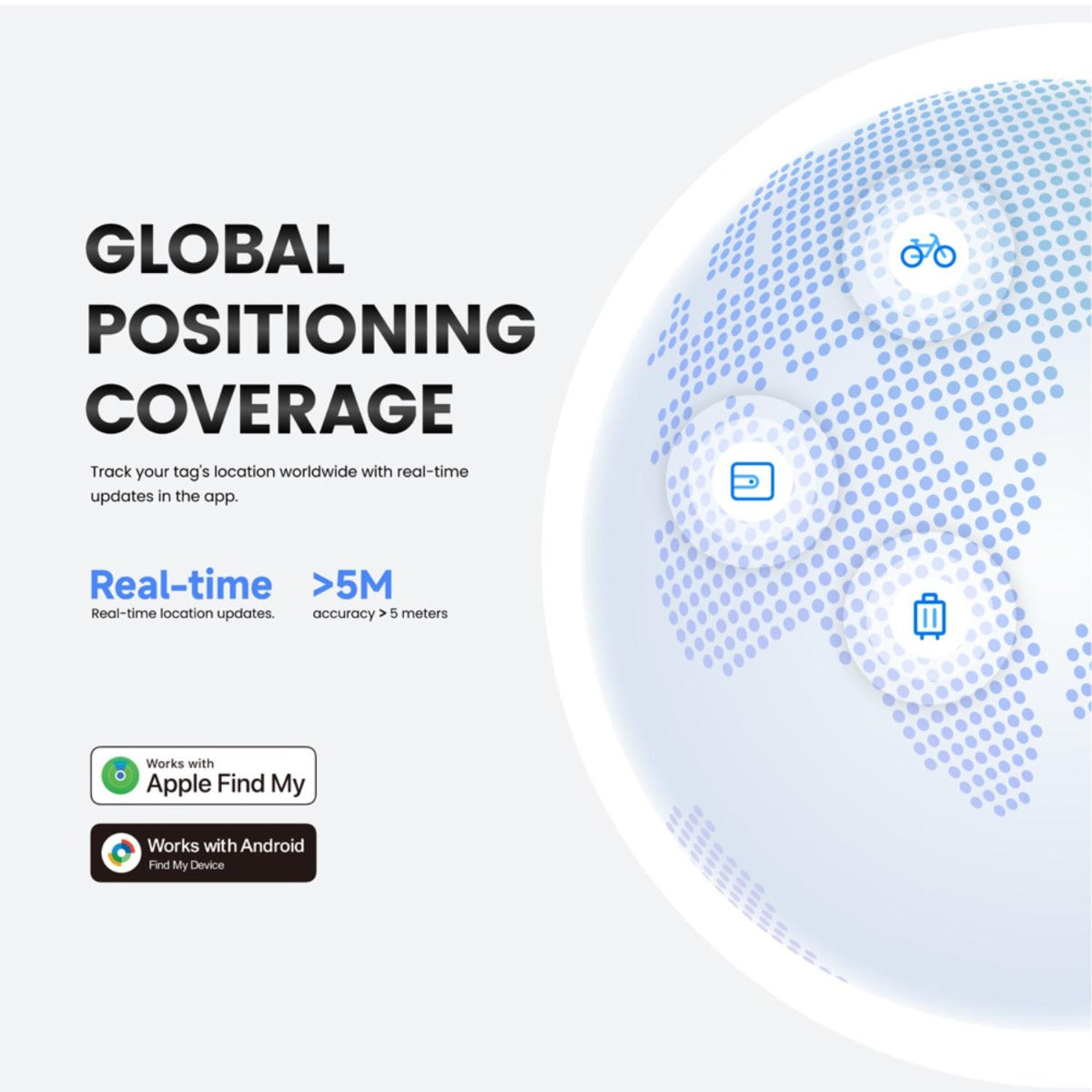 Mi Tag Duo Keyring Tracker Single Black HD-P16DB