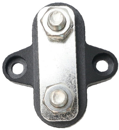Power Distribution Post 2xm6 Stainless Steel Bridged Black ALVS62B
