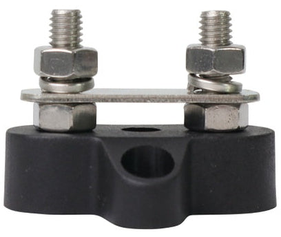 Power Distribution Post 2xm6 Stainless Steel Bridged Black ALVS62B