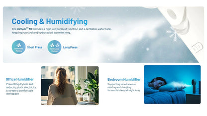 Nitecore Handheld Air Conditioner Fan Rechargeable IZZCOOL30