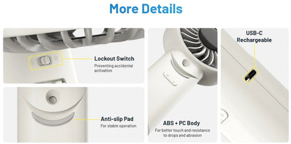 Nitecore Handheld Air Conditioner Fan Rechargeable IZZCOOL30