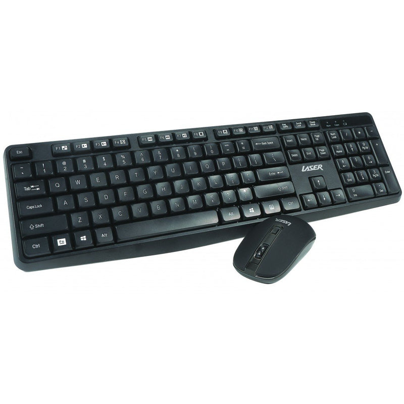 LASER Multimedia Wireless Keyboard And Mouse Combo KBX-WKBMCOM-L