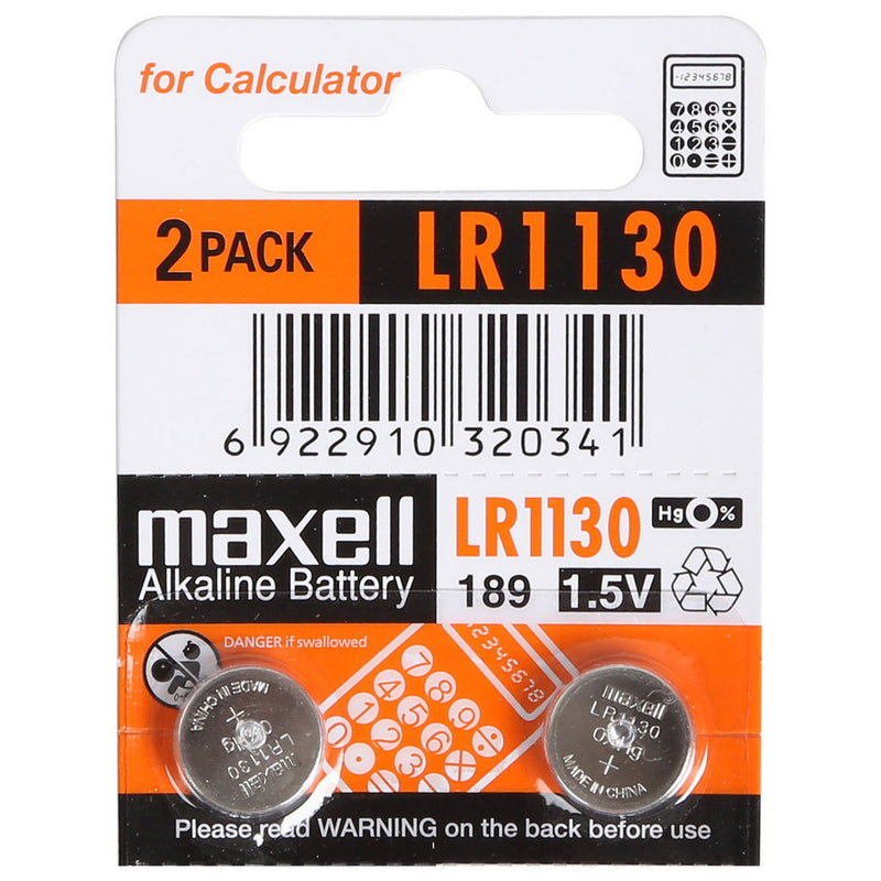 Button Cell Battery Alkaline 1.5V 2pk LR1130-2