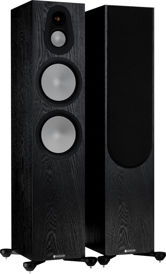 Monitor Audio Silver 500 (7g) Floorstanding Speakers Black Oak MON-S500XX-7G-SPK-BLO