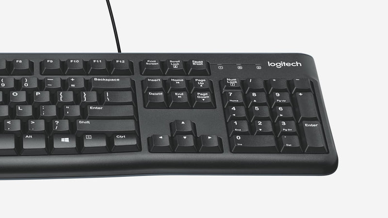 Logitech Mk120 Keyboard and Mouse Combo Wired 920-002586 1137627