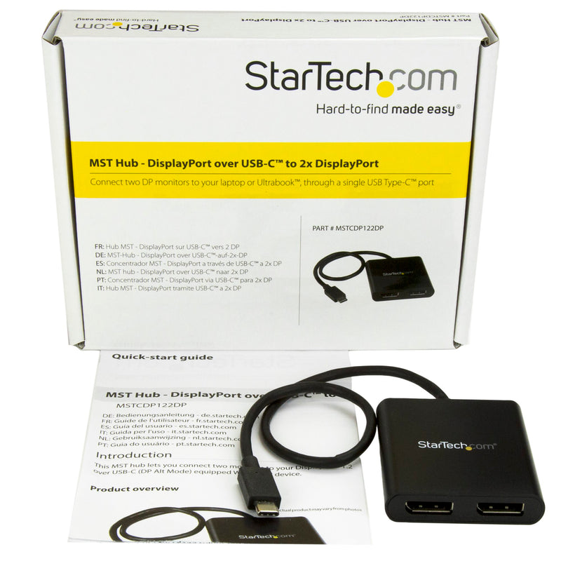 Startech Usb-c To Displayport 2-port Mst Hub 3372931