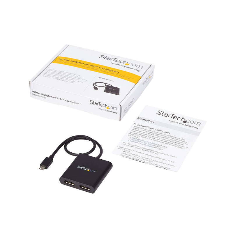 Startech Usb-c To Displayport 2-port Mst Hub 3372931