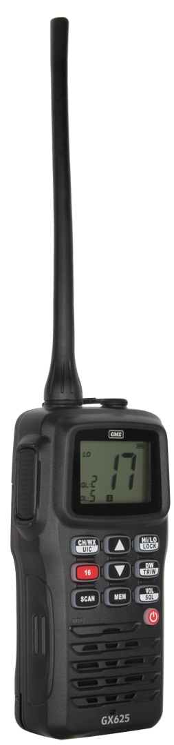 GME 5W Handheld Marine VHF Radio GX625
