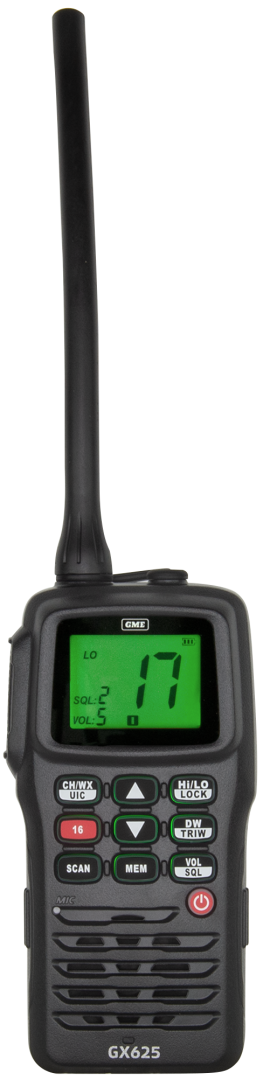 GME 5W Handheld Marine VHF Radio GX625