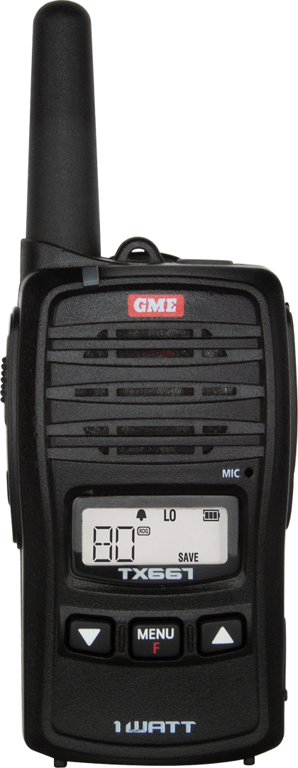 GME TX667 UHF 1W 80CH Handheld Radio TX667