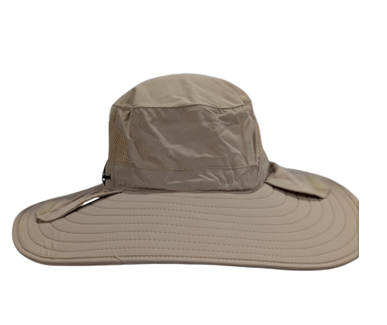 Hat Wide Brim Prospecting Headphone Cutout Brown 126794