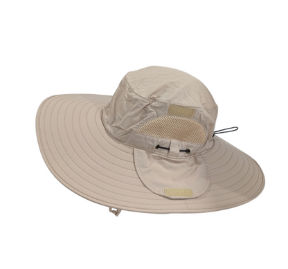 Hat Wide Brim Prospecting Headphone Cutout Brown 126794